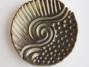 Spiral Patterns Decorative Plate fine art ceramics