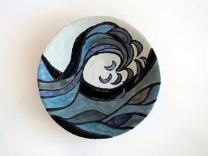 Falling Wave decorative plate